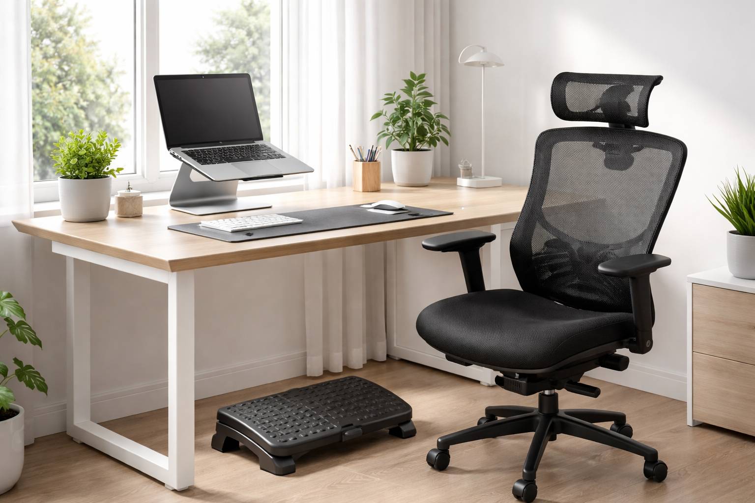 Accesorios ergonómicos que realmente funcionan en la oficina: reposapiés, soportes para portátil y reposamuñecas Accesorios ergonómicos que realmente funcionan en la oficina: reposapiés, soportes para portátil y reposamuñecas