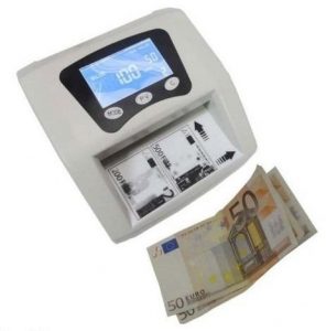 Detector de billetes falsos con contador